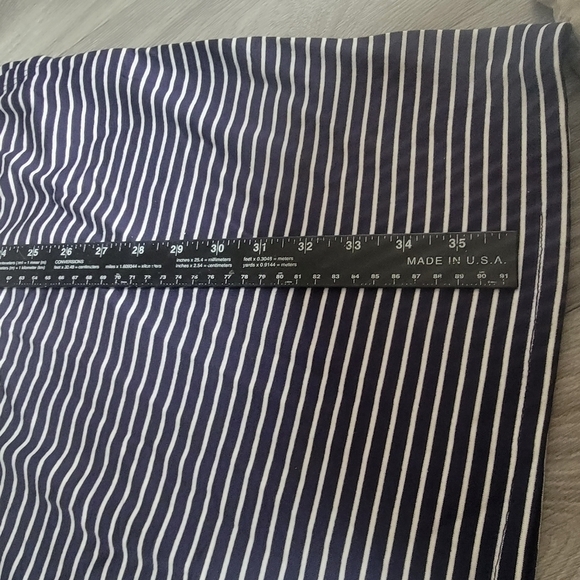 Hillary Radley Blue‎ White Stripped Dress XL Front Pockets Adjustable Waist - Picture 8 of 13